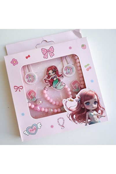 Venus Design παιδικό σετ κολιέ-βραχιόλι-σκουλαρίκια-κούμπωμα