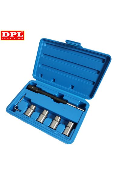 Choice 5PCS Diesel Injector Seat Cutter Tool Set Cleaner Carbon Cutting Tool Kit