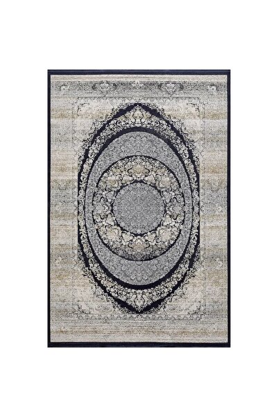 -BELLA 06470A LACİVERT BEJ HALI 200X290 ÖLÇÜ