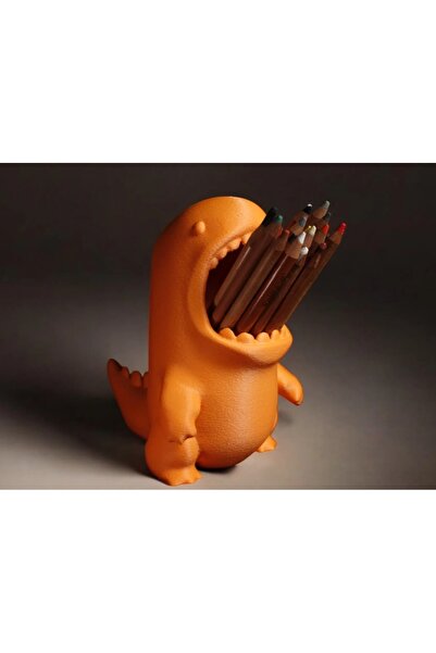 Minyatür Bahçem منظم حامل أقلام الديناصورات T-Rex الممتع والأنيق