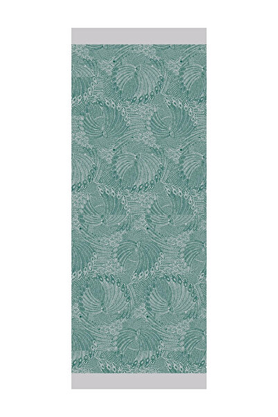 Mooncorn Mayra Pattern Double Sided Shawl Emerald-Pink