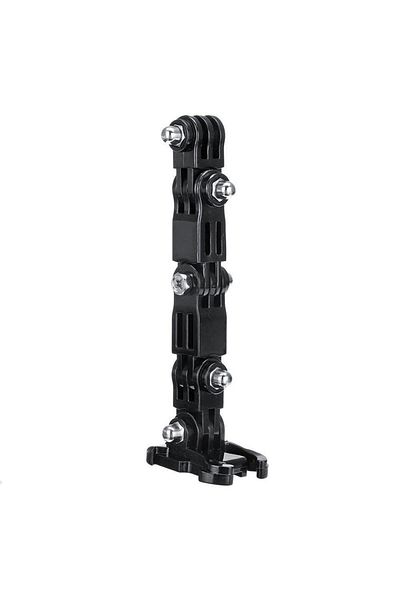 GRWIBEOU black color Front Side Helmet Accessories Set J-shaped Buckle Base Support Mount for GOPRO Hero 5 6