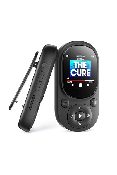 Choice مشغل موسيقى بمشبك 32 جيجابايت مع BT 5.0 - صوت بدون فقدان، مشغل MP3 رياضي، يدعم تسجيل صوت راديو FM