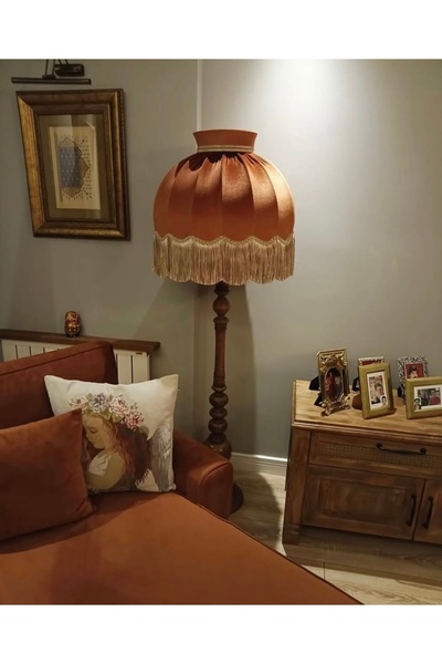 Genel Markalar Ayışığı Abajur Pudra Rengi