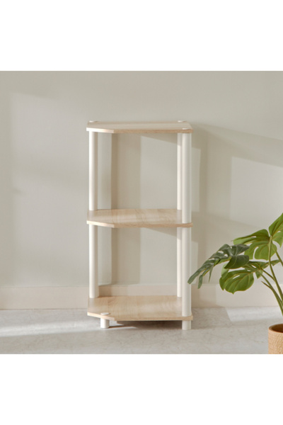 Home Box Pegg 3-Tier Corner Shelf