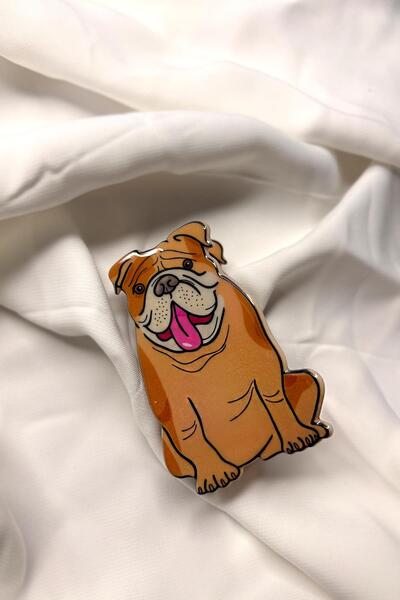 New Obsessions Bulldog Acetate Women's Latch Buckle