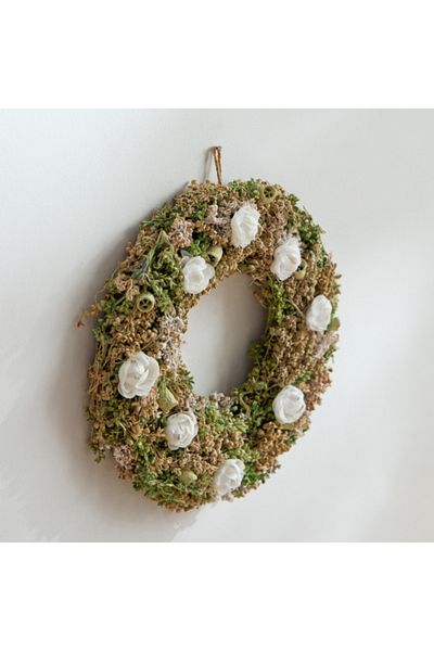Home Box Caven Rose Hanging Wreath 20x20x35 cm