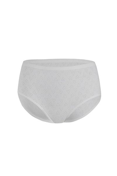 YILDIZ 6 Κομμάτια Star Heart Ribbed Bato Panties Ecru 3592