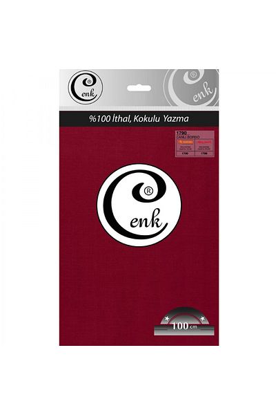 Cenk Culoare uni 100 cm Pungă de scris - 0301 - 1790-vivid Burgundy