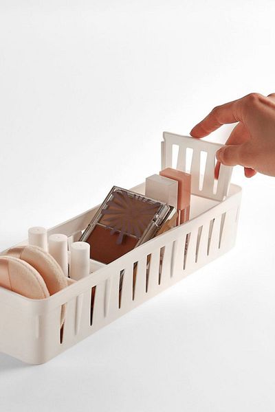Arma House 1Pcs Medium Size Adjustable White Plastic Organizer & Drawer Organizer