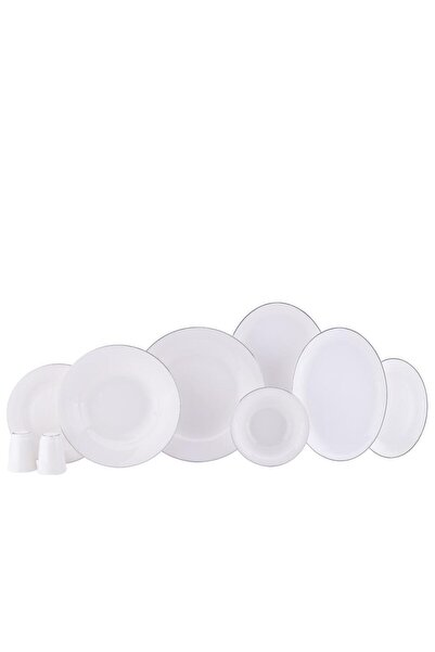 KORKMAZ 8338 Lena Collectıon 12 Kişilik 60 Parça Yemek Takımı Platin