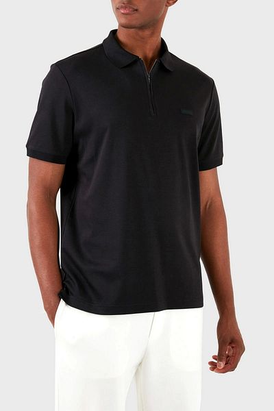 Calvin Klein POLO BUMBAC NETED CU fermoar