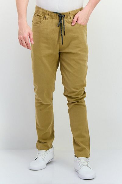 Civil Society Men Regular Fit Solid Chino Pants, Khaki