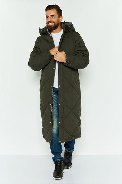 Asos Design Men Quilted Puffer Jacket, Grey