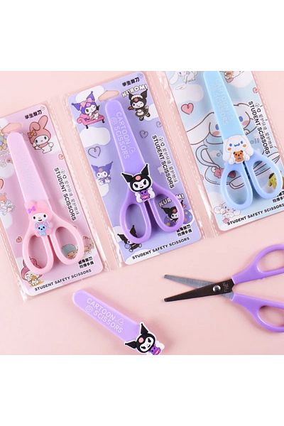 Choice Cinnamoroll-1 Pcs Sanrio Kuromi Cinnamoroll Melody Hand Made Scissors Kawaii Children Safety Silicon