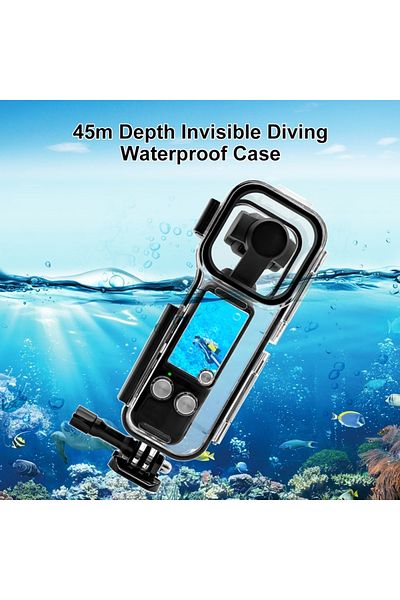 PULUZ Diving & Snorkeling 45m Underwater Waterproof Housing Diving Case For Dji Osmo Pocket 3