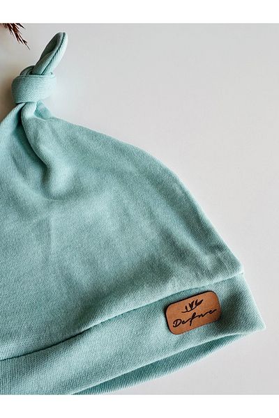 bioaksesuar Green Knotted Boy Girl Baby Kids Luxury Combed Cotton Beanie Hat