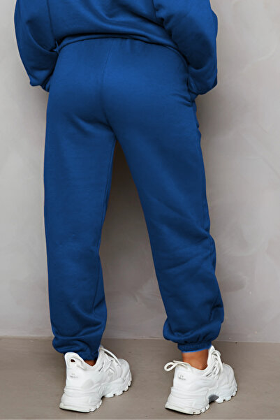 YAKAMEL Kadın Paçası Lastikli Cepli Spor Eşofman Altı