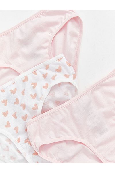 LC Waikiki New Season Elastic Waist Printed Girls' Panties 3-Piece - S5Bi50Z1