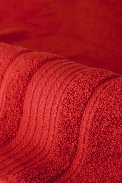 BOOVI Vivus Coral - 4 Pieces 40X80 cm Hand / Face Towel Set 100% Pure Cotton