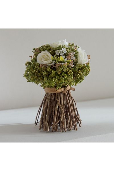 Home Box Caven Rose and Pom Pom Twig Bouquet 14x14x18 cm