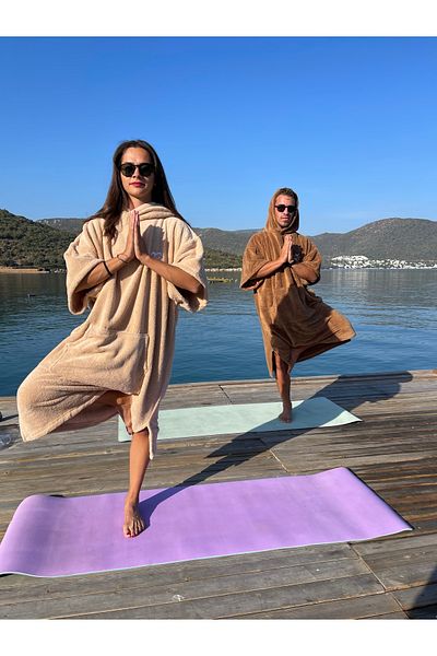 SOLENROSA Πετσέτα Poncho Welsoft Fleece