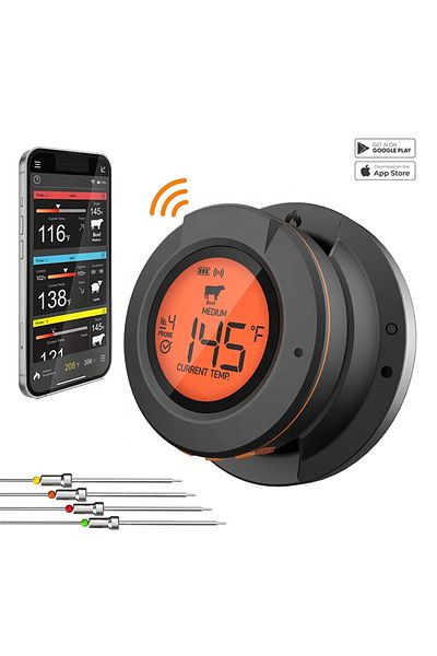 Choice 4probe Food Cooking Bluetooth Wireless Bbq Remote Thermometer Probes Smart Digital Bluetooth Barbecu