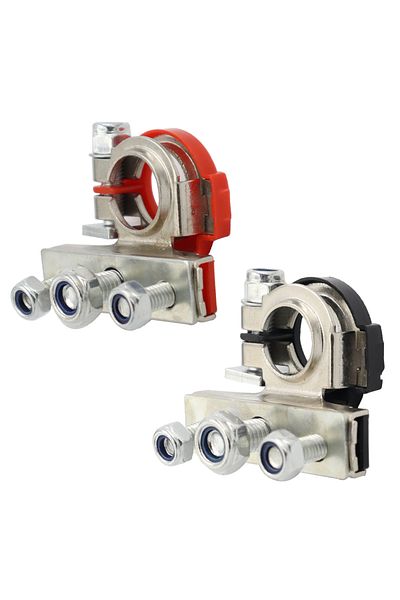 Choice red black 1Pair 12V 24V Automotive Car Top Post Battery Terminals Wire Cable Clamp Terminal Connecto