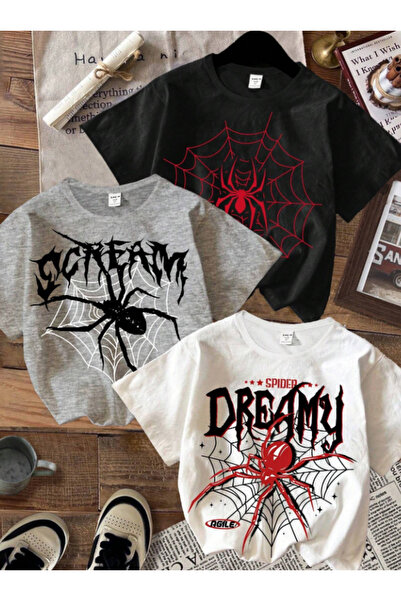 Machetta Dječji set od 3 pamučne majice sa printom, veće veličine