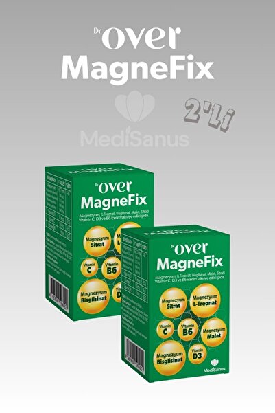 Dr over Magnefix Magnezyum L-treonat, Bisglisinat, Malat, Sitrat, Vit C, D3, ...