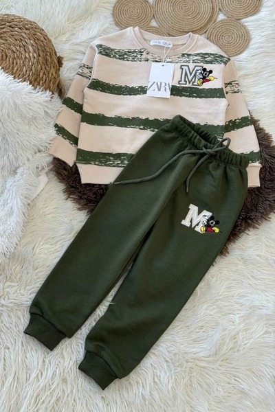 wakawakakidsstore Ανδρική φόρμα φόρμας με στάμπα μπροστά και πίσω