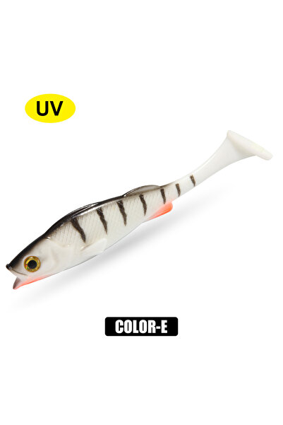 Choice طُعم صيد سمك الشبوط الناعم من Color-E Spinpoler Vigour Perch Shad مقاس...