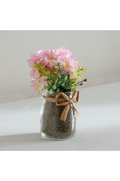 Home Box Caven Daisy Arrangement in Glass Bottle 9x9x13 cm