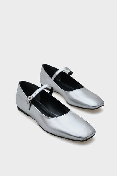 Capone Outfitters Amanda Blunt Toe Banded Margin Jane Damen-Ballerinas