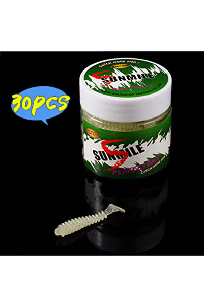 Choice 3.5 سم لون E SUNMILE طُعم صيد ناعم دودة طُعم اصطناعي 35 مم/0.3 جرام 30...