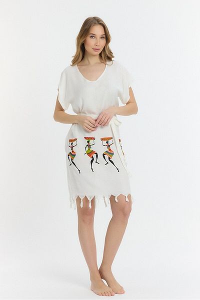 Mulberry Γυναικείο φόρεμα παραλίας από μπαμπού Copia