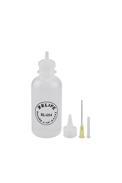 SUNSHINE RL-054 RELIFE RL-054 50ml Needle Tip Soldering Cleaning Liquid Flux Alcohol Oil Dispenser Plastic Ha