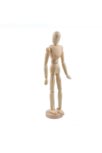 Home Ahşap Model Mankeni İnsan Figürü 30 cm Yurt Dışı Yapım