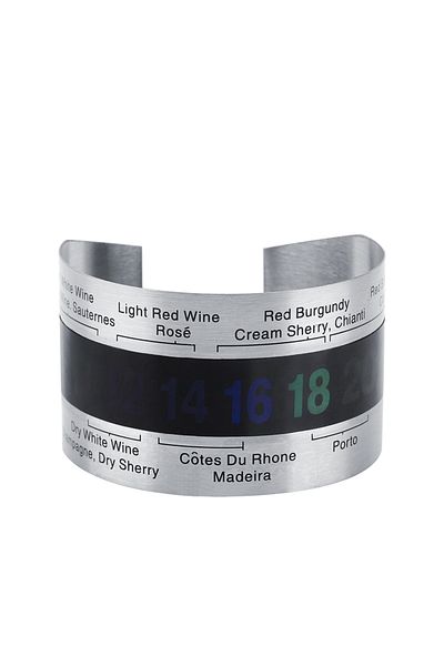 Choice Silver Stainless Steel Wine Lcd Thermometer Bottle Beer Red Wines Bracelet Temperature Sensor Wine T