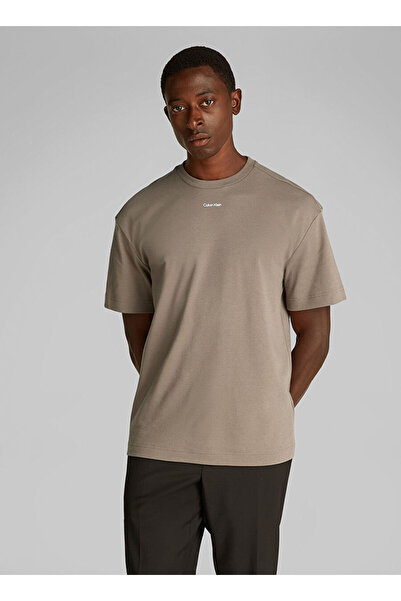 Calvin Klein Men's Mink Cotton Short Sleeve T-Shirt - K10K 112487 -Pb8