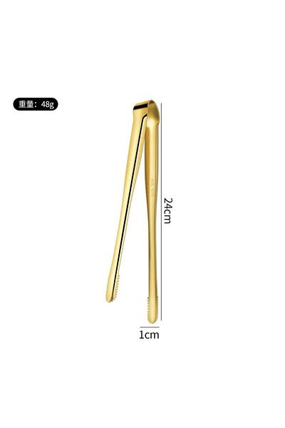 Choice 1pc-clip-Golden 304 Stainless Steel Steak Clip Kitchen Tool Pancake Barbecue Spatula Clip BBQ Tongs