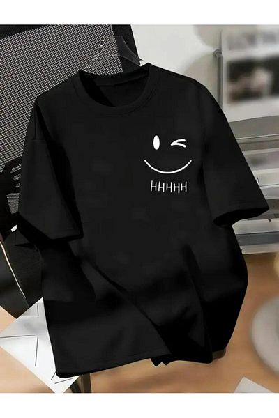 Medinenur Μπλουζάκι με τυπωμένο Emoji Emoji Basic