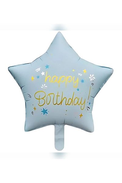 TREND 18 Inc Star Happy Birthday Blue Foil Balloon 47*47