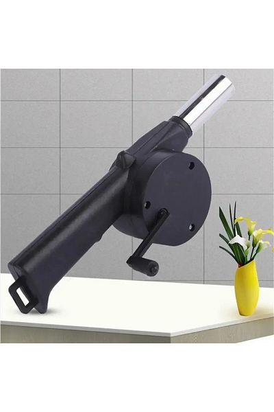 Choice Hand-cranked Air Blower Barbecue Fan Mini Portable Bbq Grill Fire Bellows Picnic Camping Accessor...