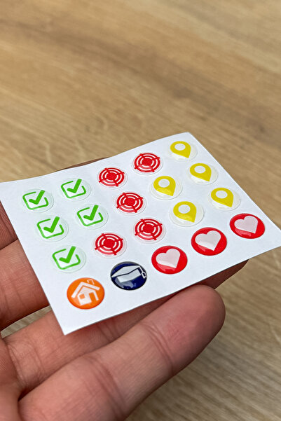 Colorfull Worlds Καρφίτσα χάρτη, Πρόσθετες καρφίτσες, Σύμβολα για την αναφορά...