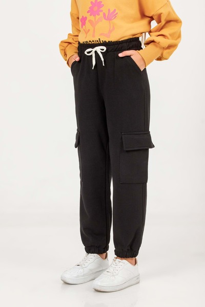 wakawakakidsstore Φόρμα για κορίτσια με τσέπες Cargo και ελαστική μέση στο κά...