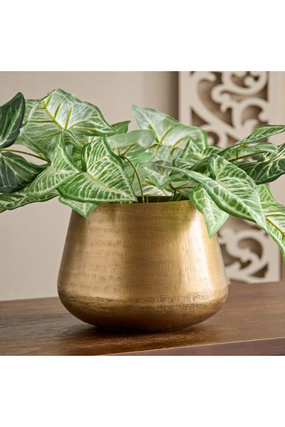 Home Box وعاء دائري مطروق من المعدن من أريزونا مقاس 19.5×19.5×14.5 سم