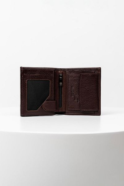 BAYDERİ Ανδρικό πορτοφόλι Luna από γνήσιο δέρμα Rfid Protect Polite με Χρήσιμο Θήκη νομισμάτων