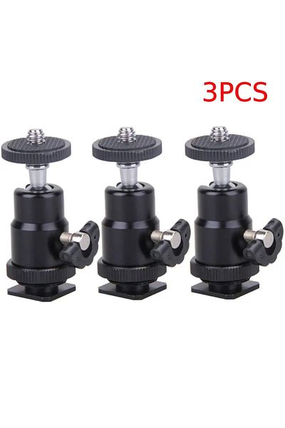 Zeblaze 3PCS 5/4/3/2/1PCS Ball Head For Camera Tripod LED Light Flash Tripod Bracket Holder Mount 1/4 Hot Sh