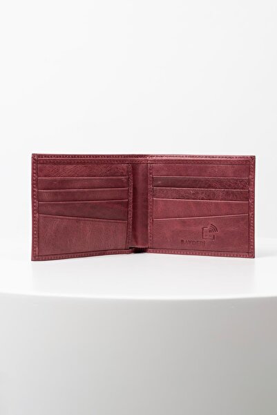 BAYDERİ Porte Genuine Leather Men's Wallet with Extra Card Holder